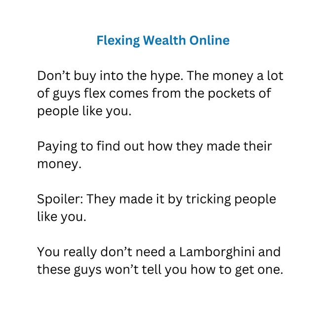 Flexing Wealth
